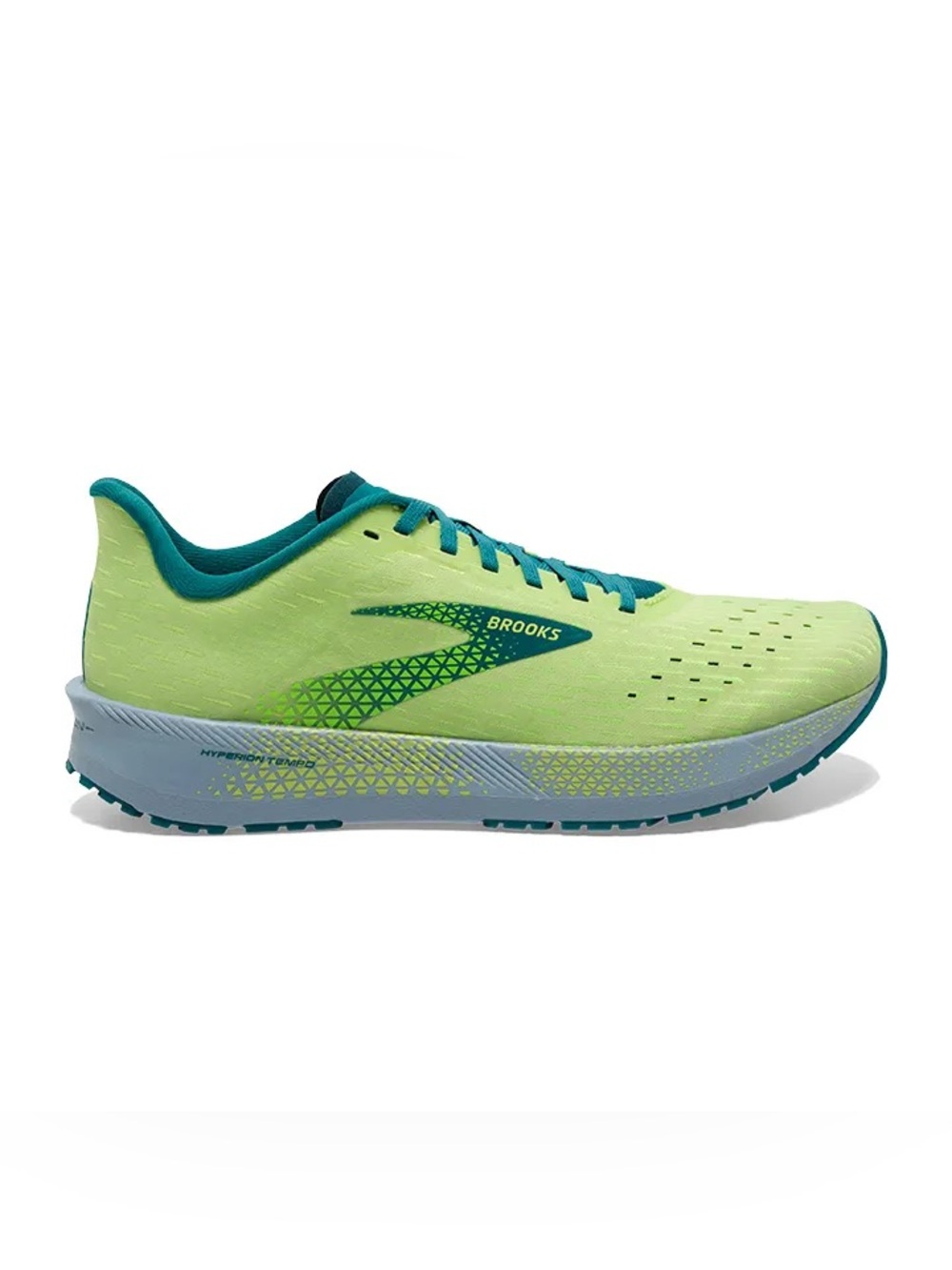 Brooks Hyperion Tempo yellow Green Blue Men’s 12.5 Sneakers great condition